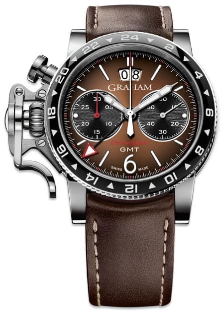 Graham Chronofighter Vintage GMT Brown Dial