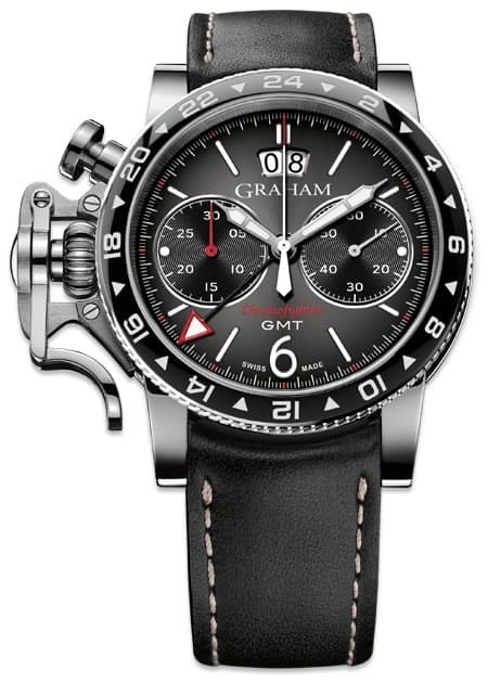 Graham Chronofighter Vintage GMT Grey Dial