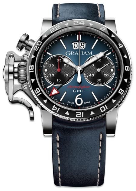 Graham Chronofighter Vintage GMT Blue Dial
