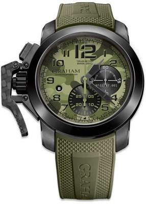 Graham Chronofighter Black Arrow Green 2CCAU.G02A