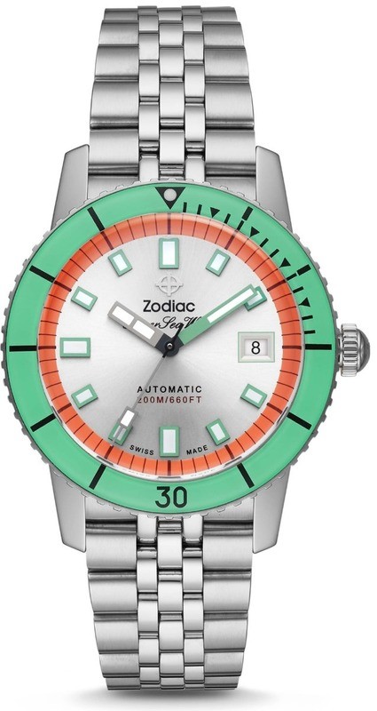 Zodiac Super Sea Wolf Automatic Stainless Steel