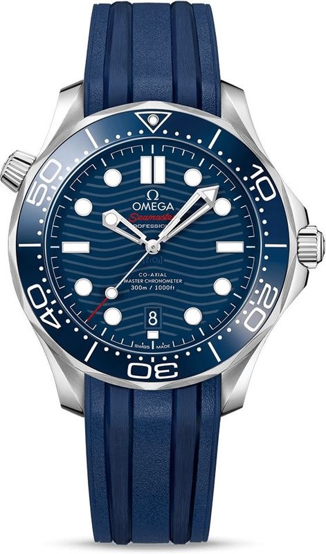 Omega Seamaster Diver 300M Co-Axial Master Chronometer on Rubber Strap