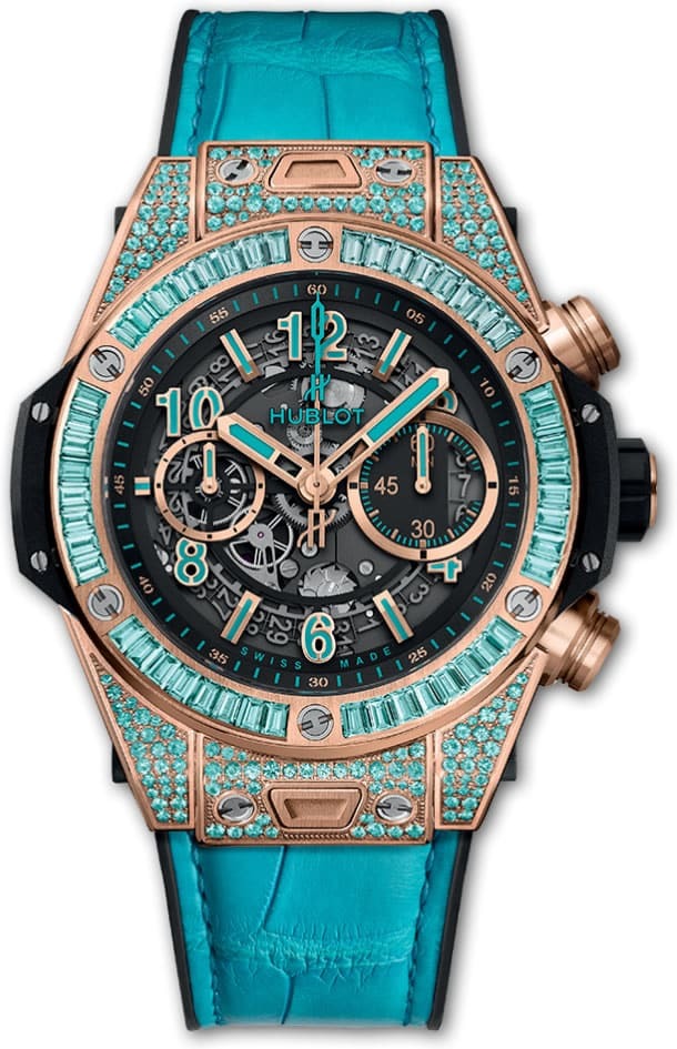 Hublot Big Bang Unico King Gold Paraiba - Exquisite Timepieces