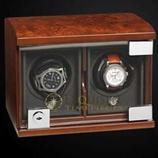 Underwood Watch Winder Double Module Unit Briarwood