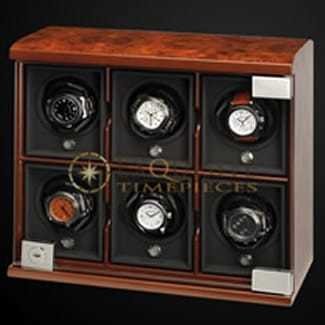 Underwood Watch Winder Six Module Unit Briarwood