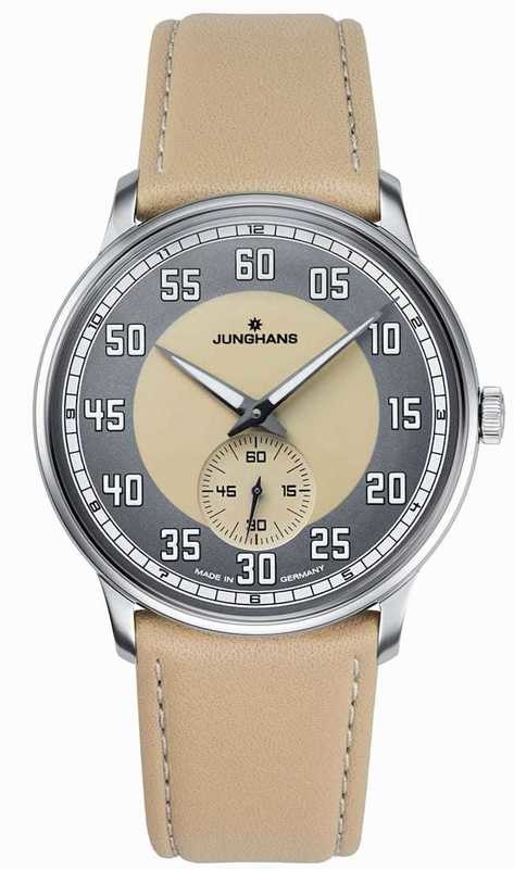 Junghans Meister Driver Hand Wound Sand Colored Dial 027/3608.02