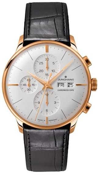 Junghans Meister Chronoscope Matte-Siver Dial Day Date 027-7323.01