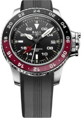 Ball Engineer Hydrocarbon AeroGMT II Black Dial on Strap