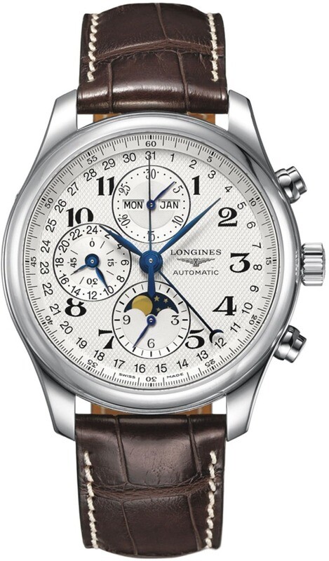 longines triple date moonphase chronograph