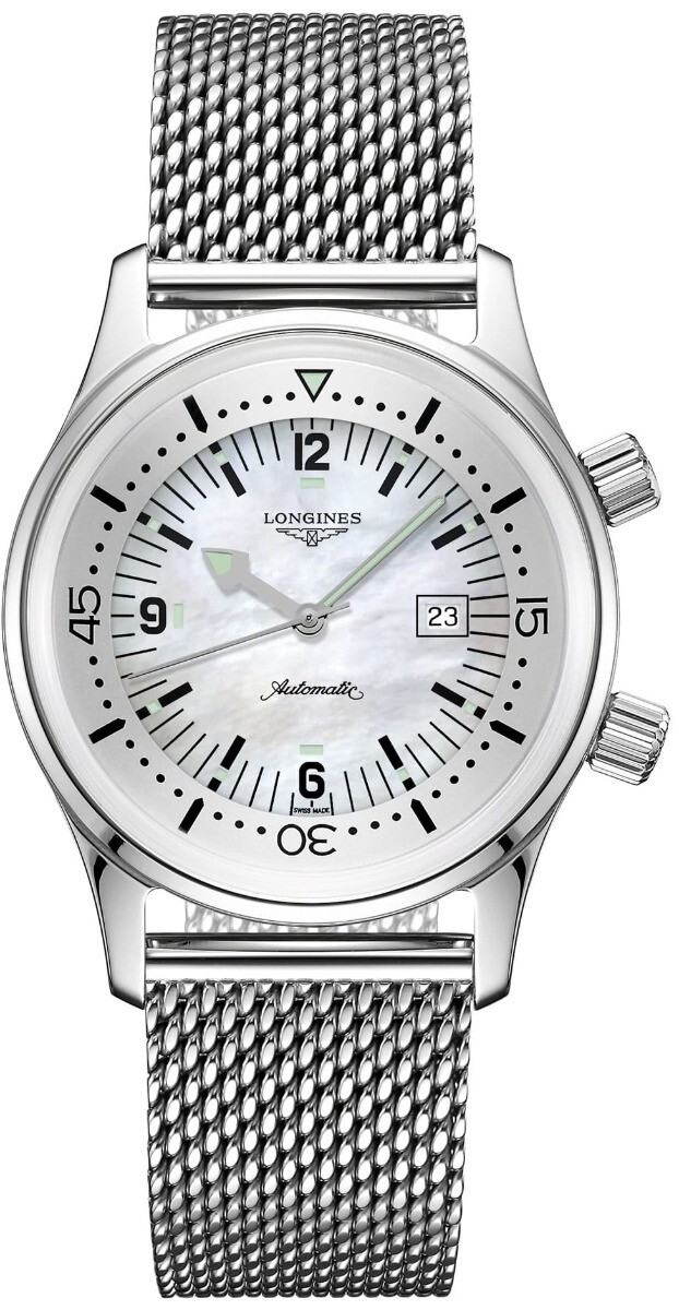 longines legend diver white