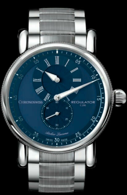 Chronoswiss Regulator Classic Blue Dial Exquisite Timepieces