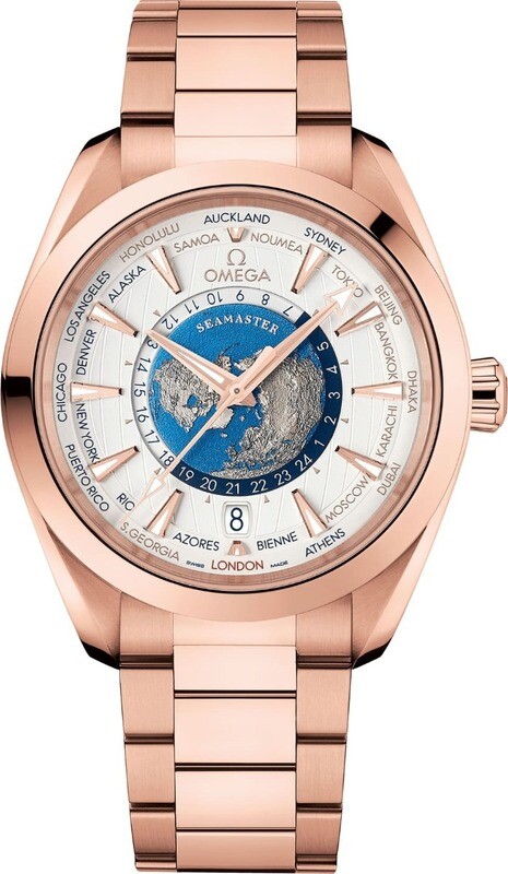 Omega Seamaster Aquaterra 150m Master Chronometer GMT Worldtimer 43mm Gold