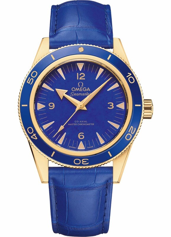 Omega Seamaster Yellow Gold Blue Chronometer 41mm