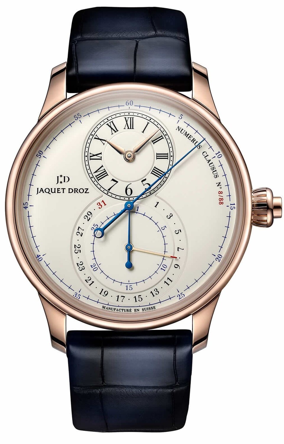 Jaquet Droz Grande Seconde Chronograph Ivory Enamel - Exquisite