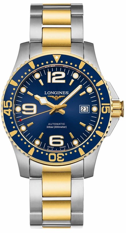 Longines Hydroconquest Blue Dial Steel PVD Automatic