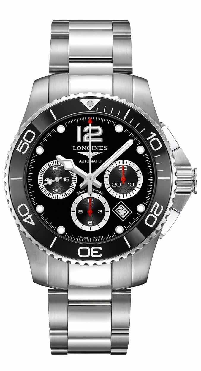 Longines Hydroconquest Chronograph Black Dial L3.883.4.56.6 Exquisite Timepieces