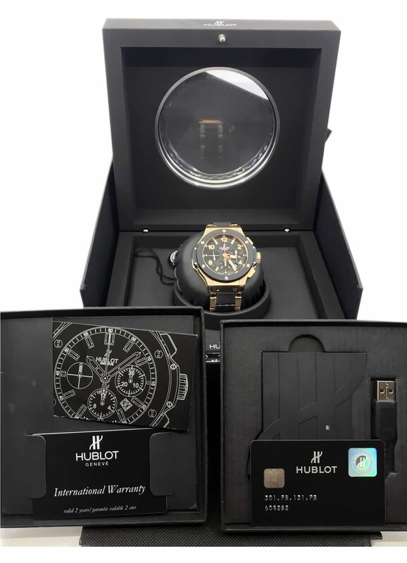 Hublot Big Bang 44mm Rose Gold Ceramic 301.PB.131.PB - Exquisite Timepieces