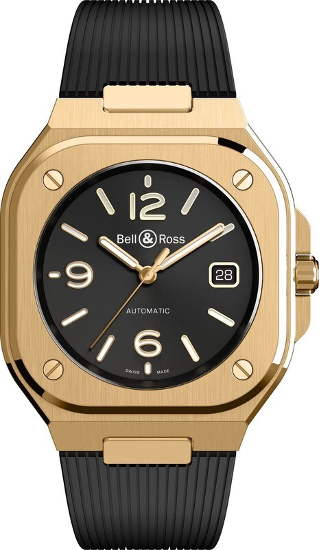 Bell & Ross BR 05 Gold on Strap