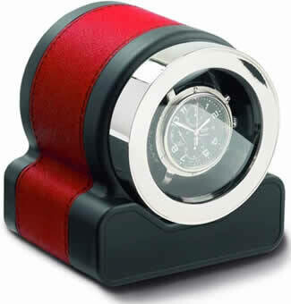 Scatola Del Tempo Rotor One Red Leather