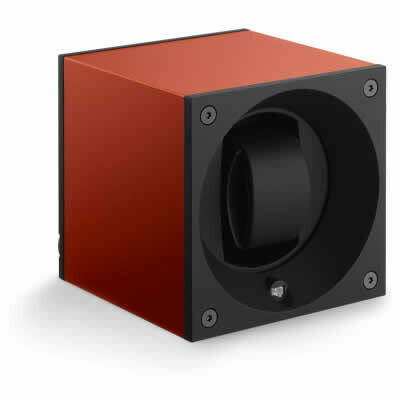 SwissKubik Watch Winder Single Anodized Orange