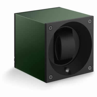 SwissKubik Watch Winder Single Anodized Dark Green