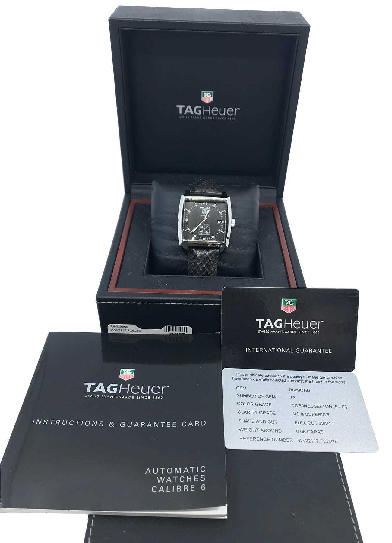 Tag Heuer Monaco Diamond Markers WW2117.FC6216 - Exquisite