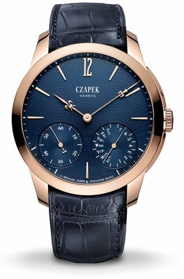 Czapek Quai Des Bergues Guilloché Ricochet Royal Blue