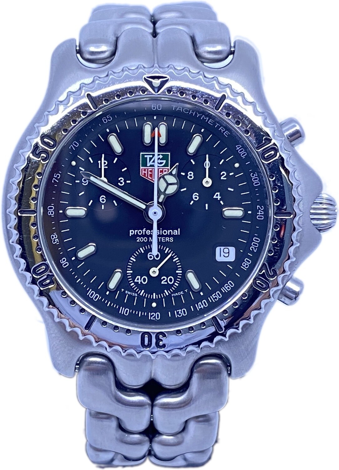 Tag Heuer SEL link Chrono CG1110 - Exquisite Timepieces Tag Heuer SEL link Chrono CG1110 - Exquisite Timepieces