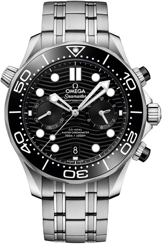 Omega Seamaster Diver 300 Chronograph Black Dial 210.30.44.51.01.001