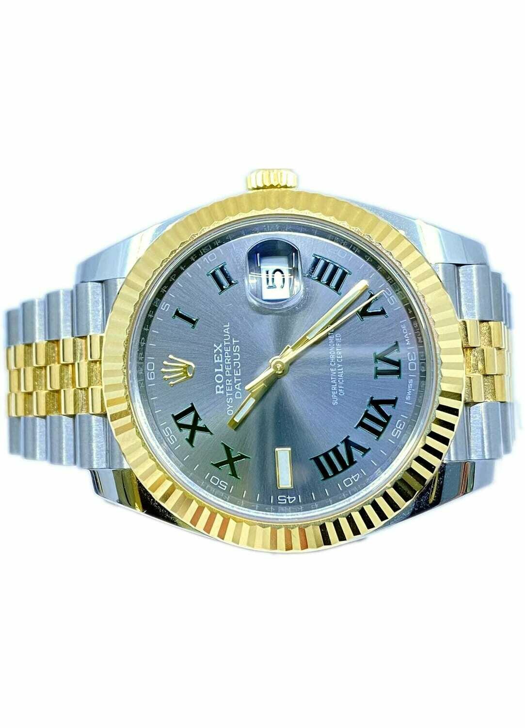 two tone wimbledon rolex