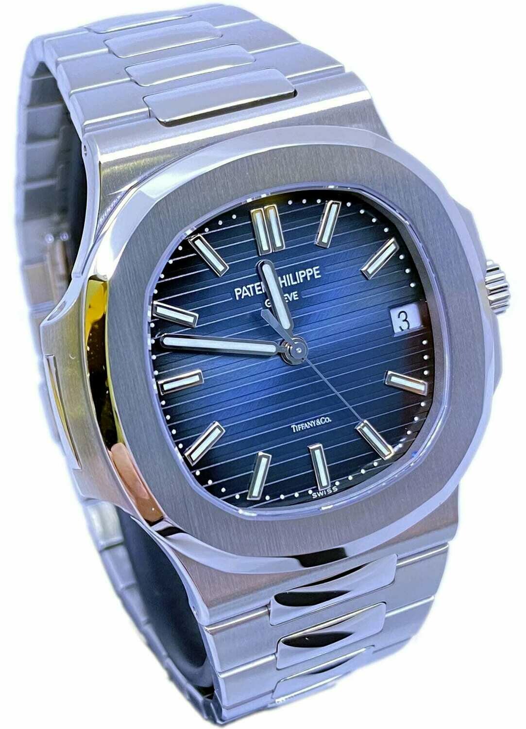 patek philippe blue face nautilus