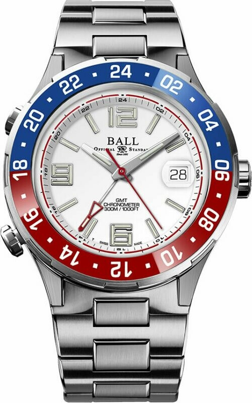 Ball Roadmaster Pilot GMT 40mm DG3038A-S2C-WH