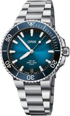 Oris Aquis Date Calibre 400 41.5mm Blue Dial