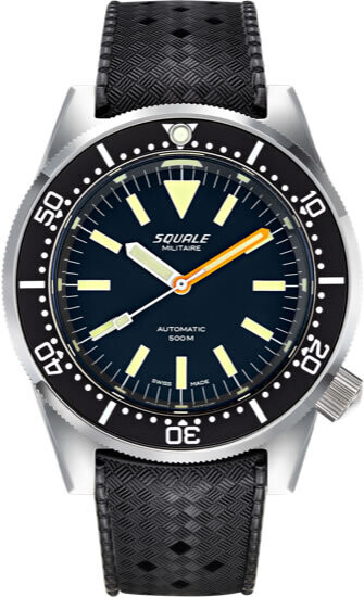 Squale 1521 Militare Polished Steel on Strap