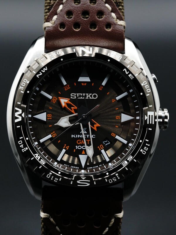 Seiko Prospex Land Kinetic GMT 100m Men's Watch SUN061P1
