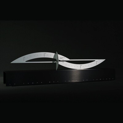 Around Five Natural Brushed Aluminum Thalès Without Frame