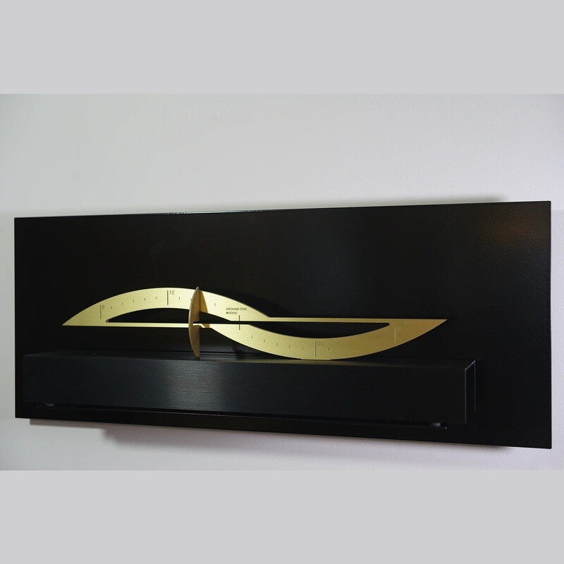 Around Five Natural Brushed Brass With Frame