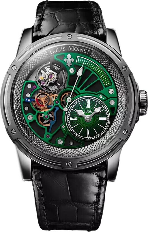 Louis Moinet Tempograph Chrome Stainless Steel Green