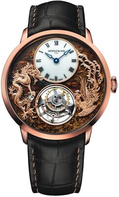 Arnold & Son Ultrathin Tourbillon Dragon & Fenix Bronzite