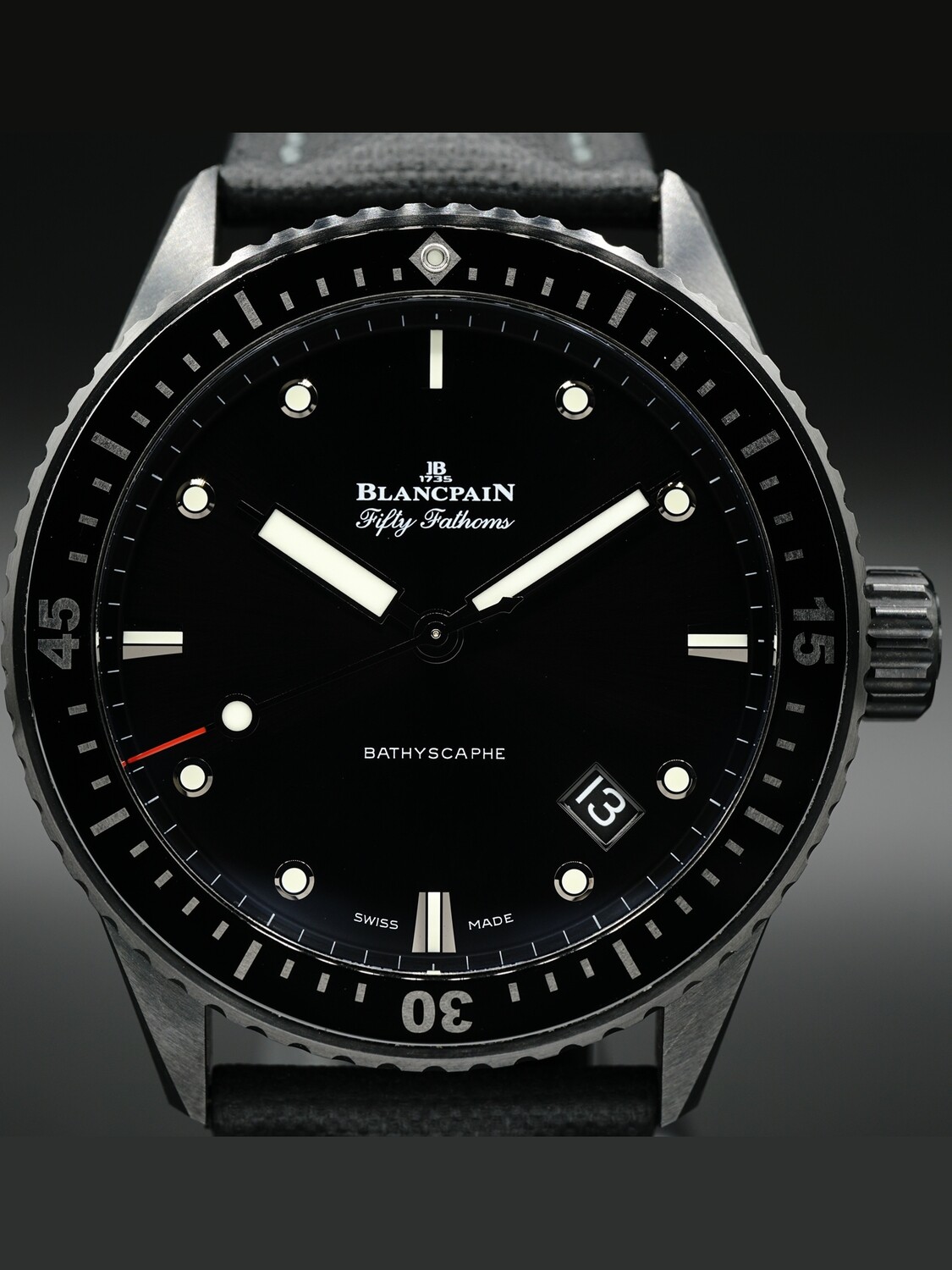 Blancpain Fifty Fathoms Bathyscaphe Ceramic and Liquid Metal 5000