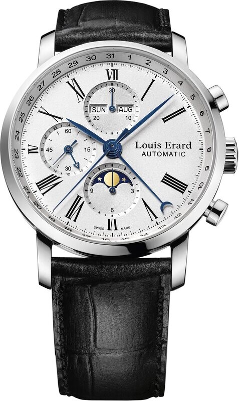 Louis Erard - Casual style ✓ Louis Erard Excellence Moonphase Chrono  #louiserard Click the link to check out the full Excellence collection