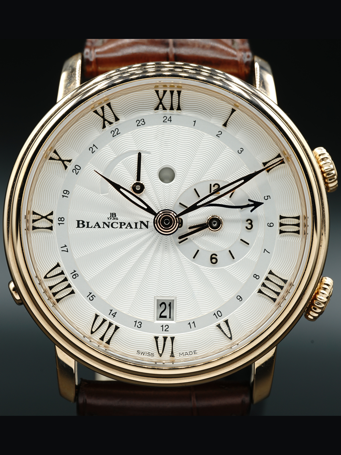 Blancpain Villeret Reveil GMT 6640 3642 55B - Exquisite Timepieces