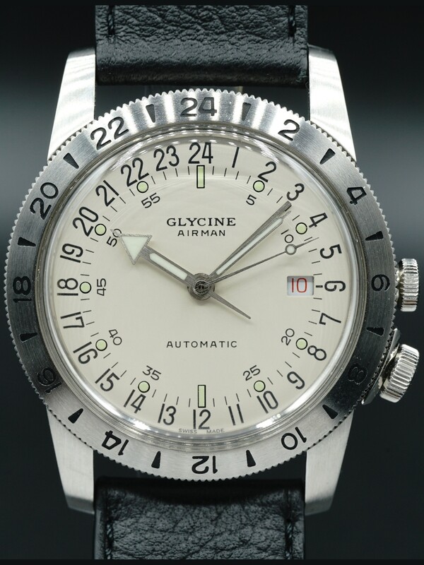 Glycine Airman No. 1 GMT Limited Edition Automatic Silver Dial Men's Watch GL0164