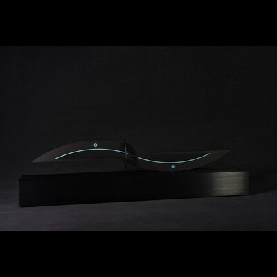 Around Five Black Brushed Aluminum Sandman without Frame