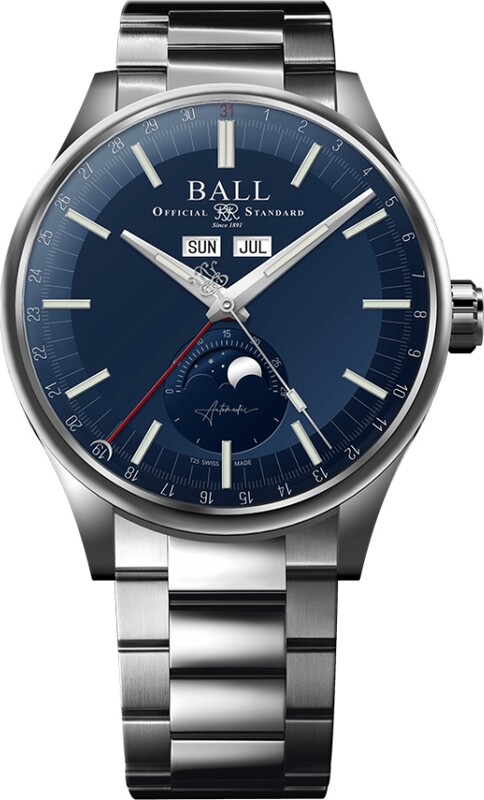 Ball Engineer II Moon Calendar Blue Dial