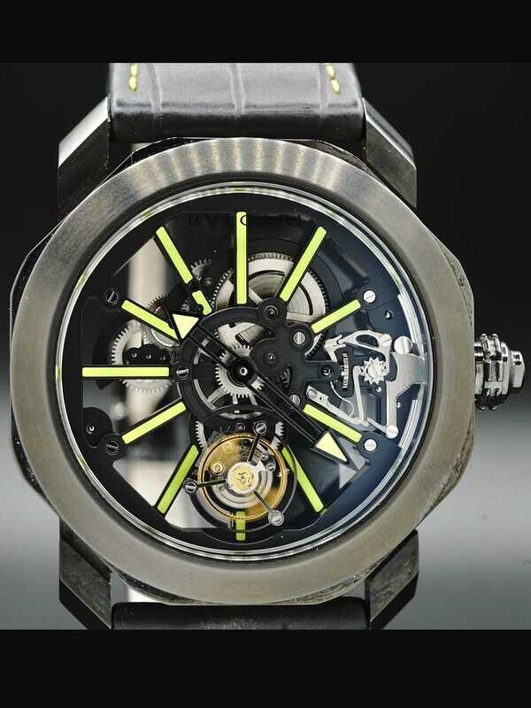 Bvlgari Black Case Green Markers - Exquisite Timepieces