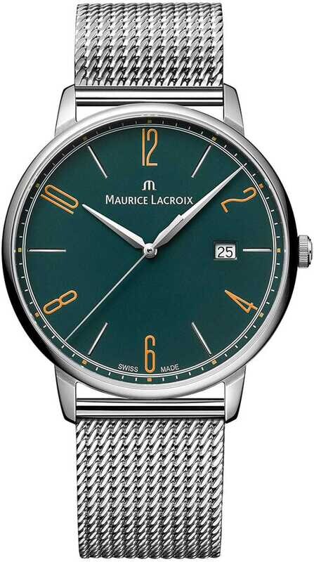 Maurice Lacroix Eliros Date Dark Green Dial Milanese 40mm EL1118-SS006-620-1