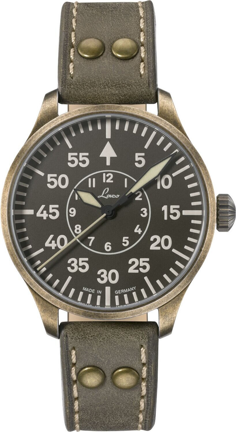 ぴこ Laco Pilot Watch Basic Augsburg Oliv 862136 - Exquisite Timepieces