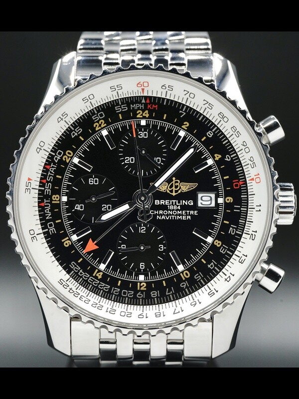 Breitling Navitimer World Chronograph GMT A24322 - Exquisite Timepieces