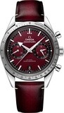 Omega Speedmaster 57 Coaxial Chronometer Chronograph Red Dial 40.5mm on Strap